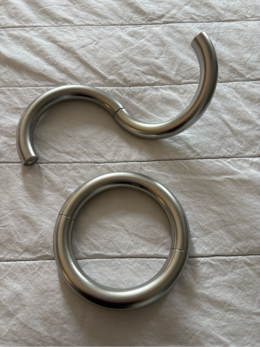 Modern Brushed Nickel Curtain Tiebacks (Set of 2) UMBRA MAGNETIC